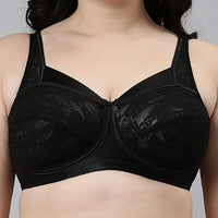 Enamor FB06 Full Support Classic Lace Lift Bra - Non-Padded, Wirefree & Full Coverage