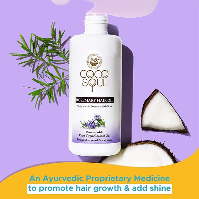 COCO SOUL ROSEMARY HAIR OIL POWERED WITH EXTRA VIRGIN COCONUT OIL 200ml