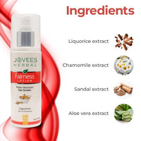 Jovees Herbal Sunscreen Fairness Lotion SPF 25 | For Oily, Sensitive, Dry Skin | Light Weight, Non Greasy, Quick Absorbing | Protects from Tanning & Uneven Skin Tone |Paraben And Alcohol Free | 100ML