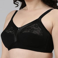 Enamor A014 Super Contouring M-Frame Full Support Bra - Supima Cotton, Non-Padded, Wirefree & Full Coverage