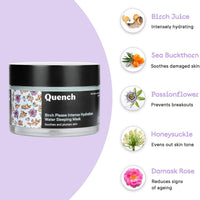 Quench Botanics Birch Please Intense Hydration Water Sleeping Mask| Korean Skin Care, Overnight, Moisture-Recharging, 50ml