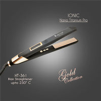 Hector Ionic Nano Titanium Hair Straightener- Gold Collection