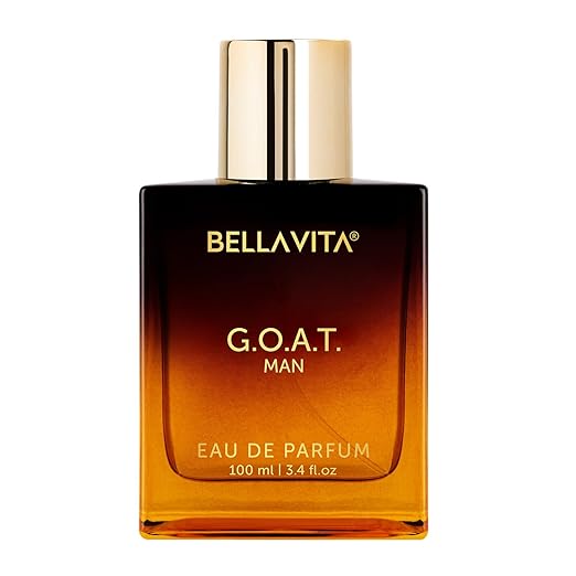 Bella Vita Luxury G.O.A.T Man Eau De Parfum Perfume with Bergamot, Patchouli & Vetiver|Premium, Long Lasting Spicy & Woody Fragrance for Men, 100 ML