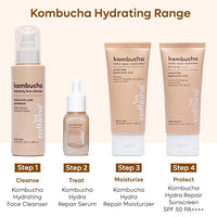 mCaffeine Kombucha Hydra Repair Face Moisturizer with Hyaluronic Acid for Intense Hydration | Barrier Repair Moisturizer with Ceramide & Peptide | 12 Hr Hydration for Soft Skin | For Women & Men - 50ml