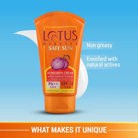 Lotus Herbals Safe Sun Sun Block Cream PA++ - SPF 30, 50 g