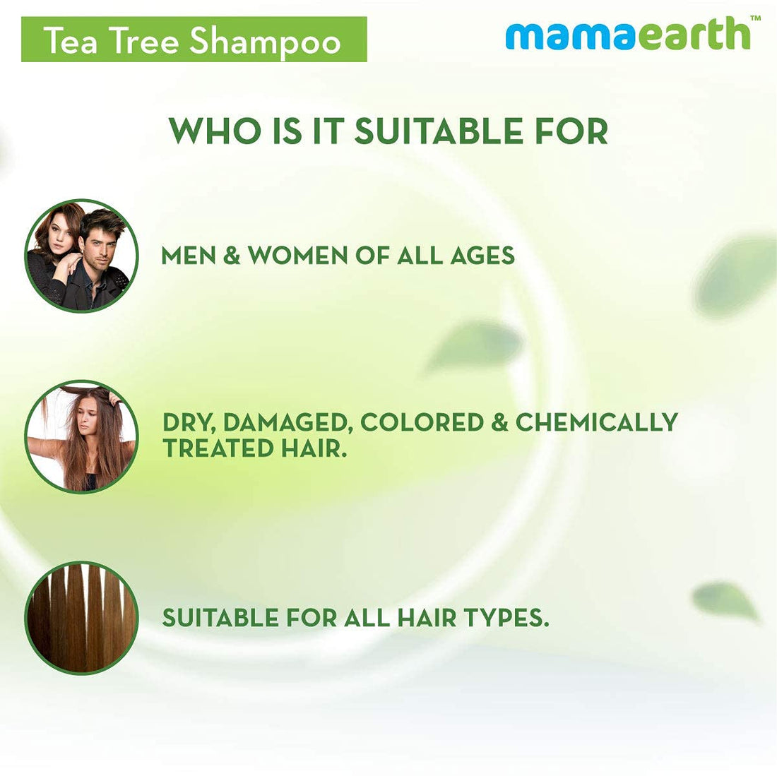 Mamaearth Tea Tree Anti Dandruff Shampoo, With Tea Tree & Ginger Oil, 250ml