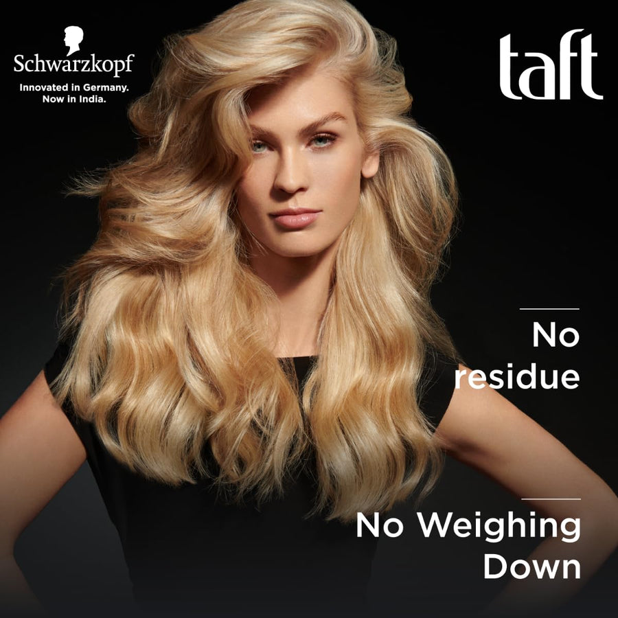 Schwarzkopf Taft Locken Hair Mousse, For long lasting curls, Weather-proof formula, Hold 3 with no stickiness