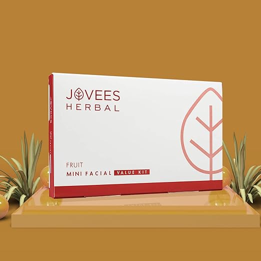 Jovees Herbal Mini Fruit Facial Kit With 6 Easy Steps 63GM (Multiple Use)