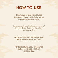 JOVEES HERBAL SHEA BUTTER MOISTURISER | WITH SHEA BUTTER & FRUIT EXTRACTS | REDUCES SKIN INFLAMMATION & RESTORES HYDRATION | FOR NORMAL & DRY SKIN 100G