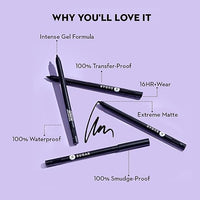 SUGAR Cosmetics Eyes Eyes Baby Gel Eyeliner | 16 Hrs Long wear Creamy Matte Finish | Smudgeproof & Transferproof | Intense Black Pigment Formula | 0.6 g - 01 Esmeralda