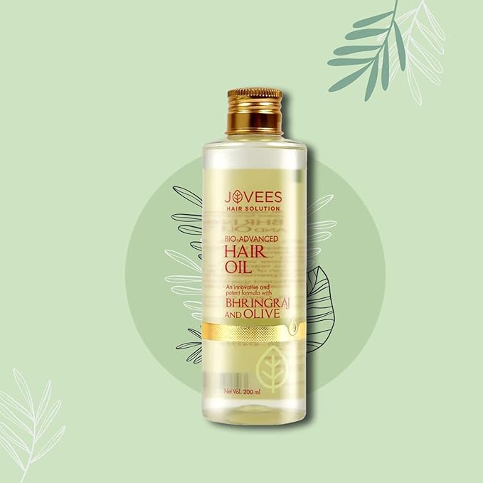 Jovees Bhringraj & Olive Intensive Restructuring Hair Oil, 200ml