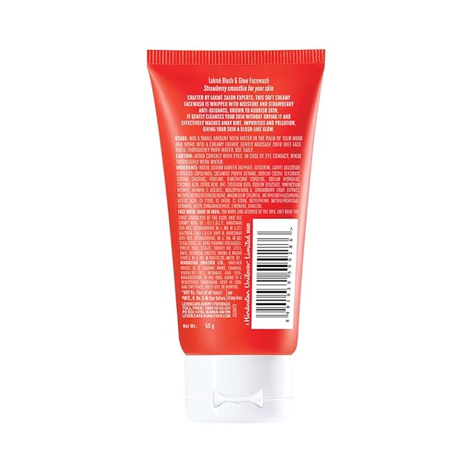 Lakmé Strawberry Creme Face Wash 50g