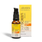 Jovees Herbal Sunscreen Face Serum SPF 35 with Aloe Vera, Carrot and Sunflower Extract, Advanced Light Weight Gel Based Formula For Sun Protection 30ml - For Oily & Acne Prone Skin