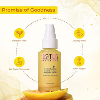 Lotus Herbals WhiteGlow Vitamin C and Gold Radiance Face Serum | Reduces Dark Spots | Enriched with Vitamin C & Gold | | 100x More Vitamin C | Smoothens Skin | Boosts Radiance | Paraben-Free | 30ml