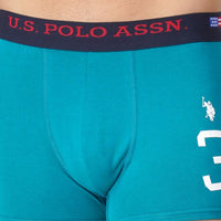 U.S. POLO ASSN. Mens Numeric Print Cotton Stretch I015 Trunks (Pack of 1)