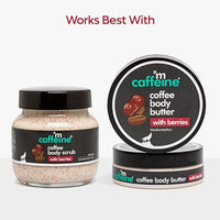 mCaffeine Berries & Coffee Body Scrub for Tan Removal | Creamy Body Scrub for Dry Skin | Exfoliating Scrub for Body for Women & Men - 200gm