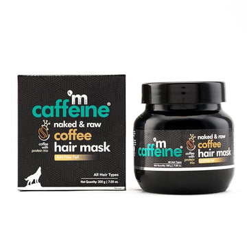 mCaffeine Anti Hair Fall Hair Mask for Dry & Frizzy Hair | For Curly Hair & Straight Hair | WIth Coffee, Proteins & Pro Vitamin B5 | SLS & Paraben Free - 200gm