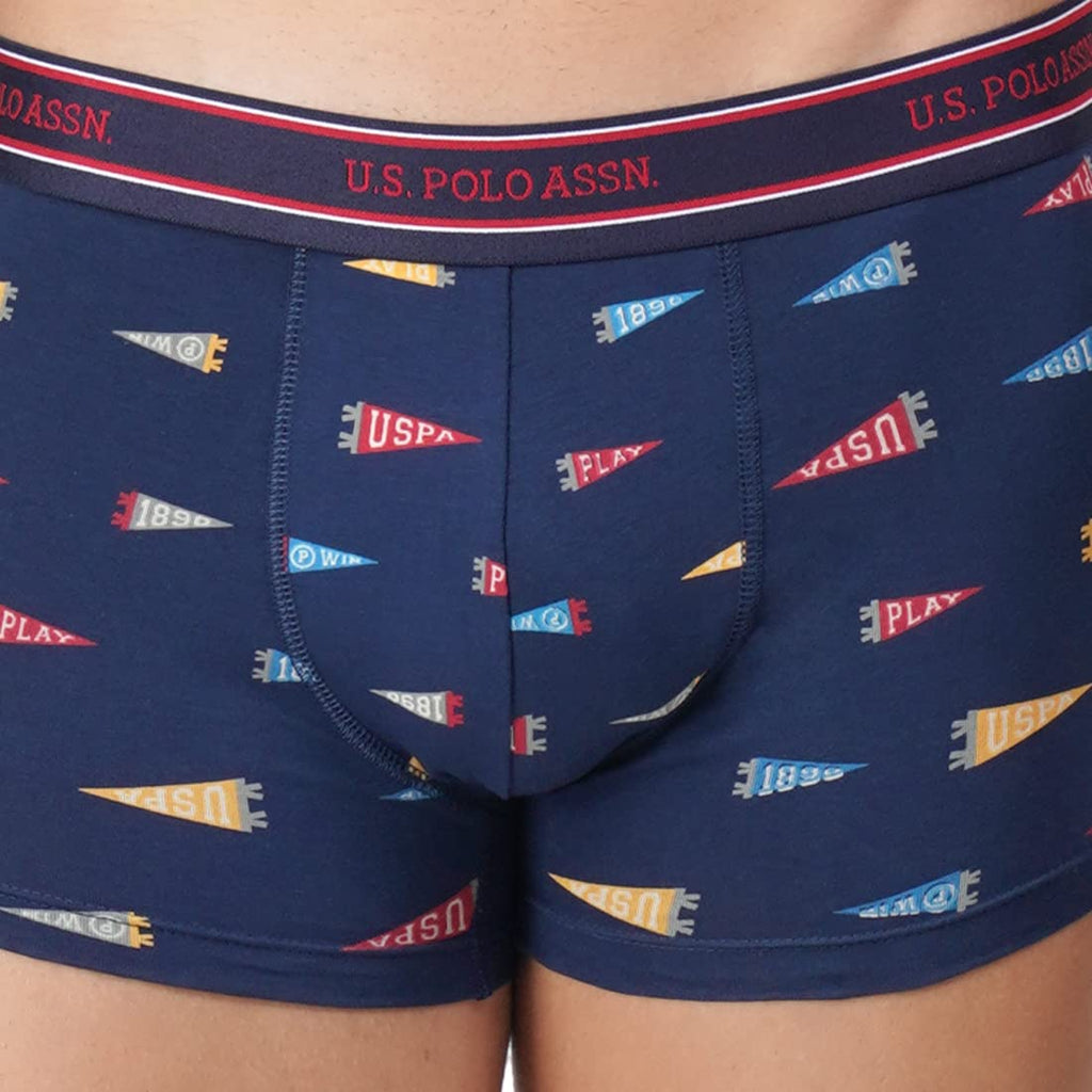 U.S. POLO ASSN. All Over Print Ribbed Jersey I616 Trunks - Pack Of 1