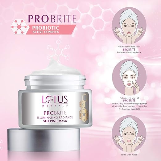 Lotus Herbals Probrite Illuminating Radiance Sleeping Mask, 50g