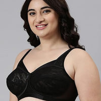 Enamor FB06 Full Support Classic Lace Lift Bra - Non-Padded, Wirefree & Full Coverage