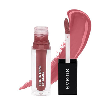 SUGAR Cosmetics - Time To Shine - Lip Gloss - 02 Velma Pinkley (Pink Nude) - 4.5 gms