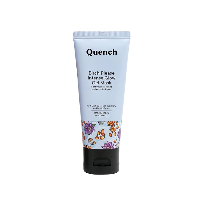 QUENCH Birch Please Intense Glow Night Cream with Licorice, Cherry Blossom, Grapefruit|Skin-Rejuvenating Formulas| Made In Korea | 50ml