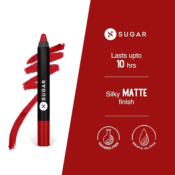 SUGAR Cosmetics - Matte As Hell - Crayon Lipstick 2.8g