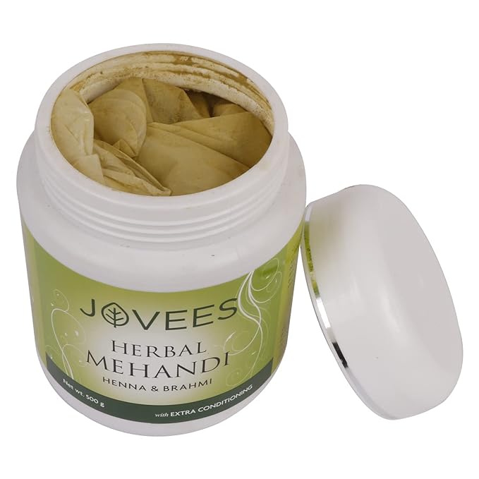 Jovees Herbal Mehandi/Henna Powder | With Amla, Shikakai & Brahmi Powder | For Extra Conditioning | Control Hair Fall & Repairs Damaged Hair 500g