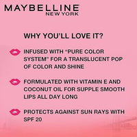 Maybelline New York Lip Balm, With SPF, Moisturises and Protects from the Sun, Pink Lolita & Baby Lips Cherry Kiss, Baby Lips, Berry Crush, 4g