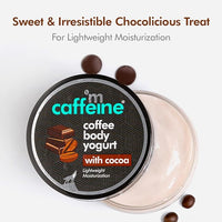 mCaffeine Coffee Body Yogurt with Cocoa for Instant Hydration & Moisturization | Lightweight Body Moisturizer with Fast Absorbing Gel-Cream Formula | Sweet Choco-Coffee Aroma - 100g