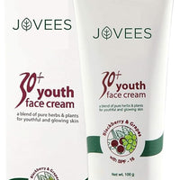 Jovees Herbal 30 + Youth Face Cream SPF-16+ | For Youthful & Glowing Skin | For Men and Women 100gm