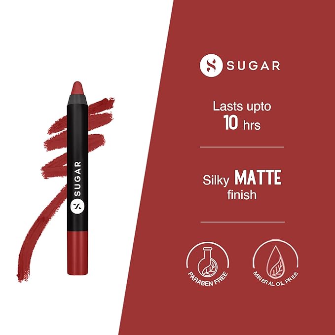 SUGAR Cosmetics - Matte As Hell - Crayon Lipstick 2.8g
