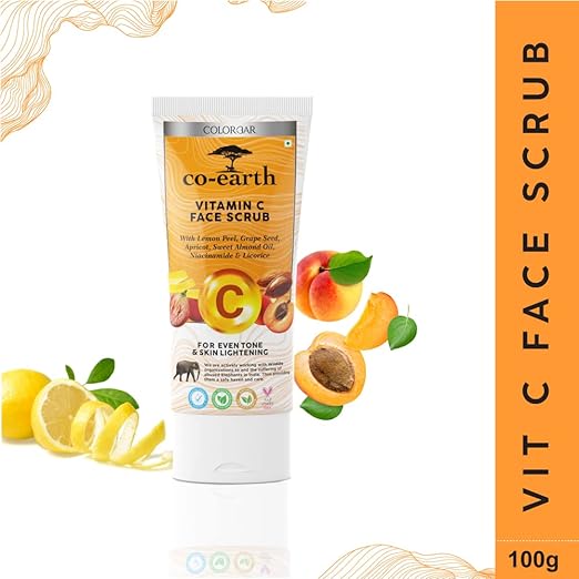 Colorbar Co-earth Vitamin C Face Wash 100g I Brighter and youthful glow I Promote collagen production I Brighter and youthful glow