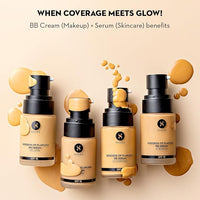 SUGAR Cosmetics Goddess Of Flawless BB Serum | Matte Finish| SPF15 & Enriched with Hyaluronic acid & Vitamin E - 20 Galao (Light Medium, Golden Undertone)