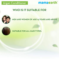 Mamaearth Argan & Apple Cider Vinegar Hair Conditioner For Dry & Frizzy Hair, with Argan Oil & Apple Cider Vinegar for Frizz-Free and Stronger Hair - 250ml