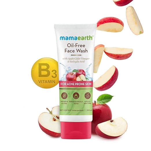 Mamaearth Oil Free Face Wash For Oily Skin, With Apple Cider Vinegar & Salicylic Acid For Acne-Prone Skin 100ml