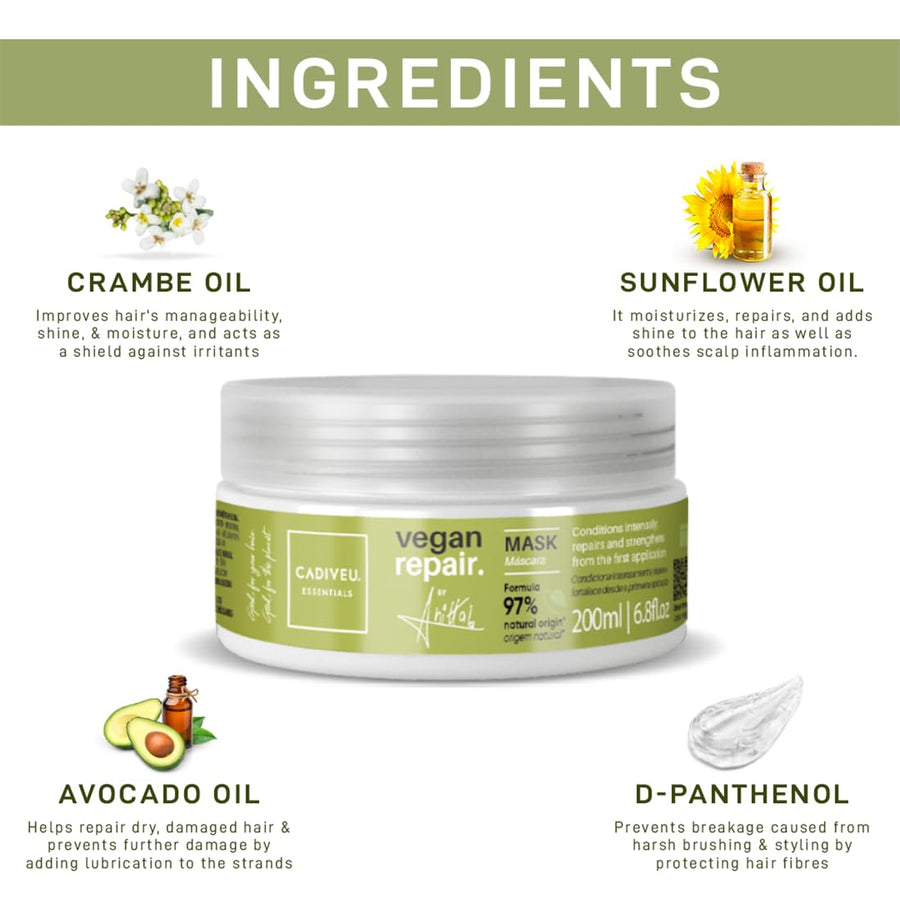 CADIVEU VEGAN REPAIR MASK 200ML