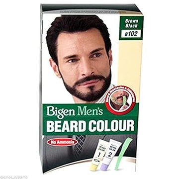 Bigen Men's Beard Color, Brown Black B102, 40g