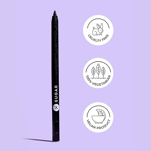 SUGAR Cosmetics Eyes Eyes Baby Gel Eyeliner | 16 Hrs Long wear Creamy Matte Finish | Smudgeproof & Transferproof | Intense Black Pigment Formula | 0.6 g - 01 Esmeralda