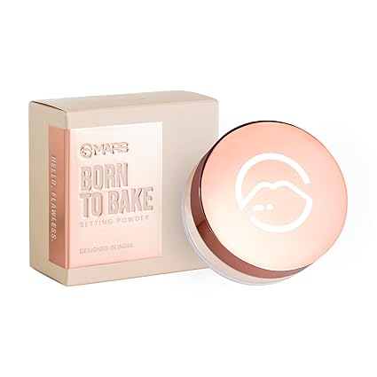 Mars Born To Bake Compact Powder |Long Lasting Setting Powder for Matte Finish | Lightweight Oil & Sweat Control | BANANA-PUDDING, 11 G