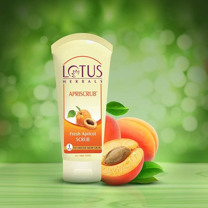 Lotus Herbals Apriscrub Fresh Apricot Scrub, 100g