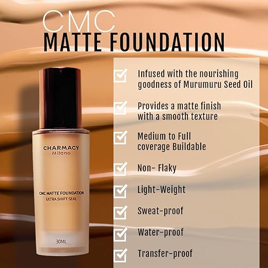 Charmacy Milano CMC Matte Foundation - 02 30ml