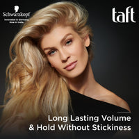 Schwarzkopf Taft Locken Hair Mousse, For long lasting curls, Weather-proof formula, Hold 3 with no stickiness