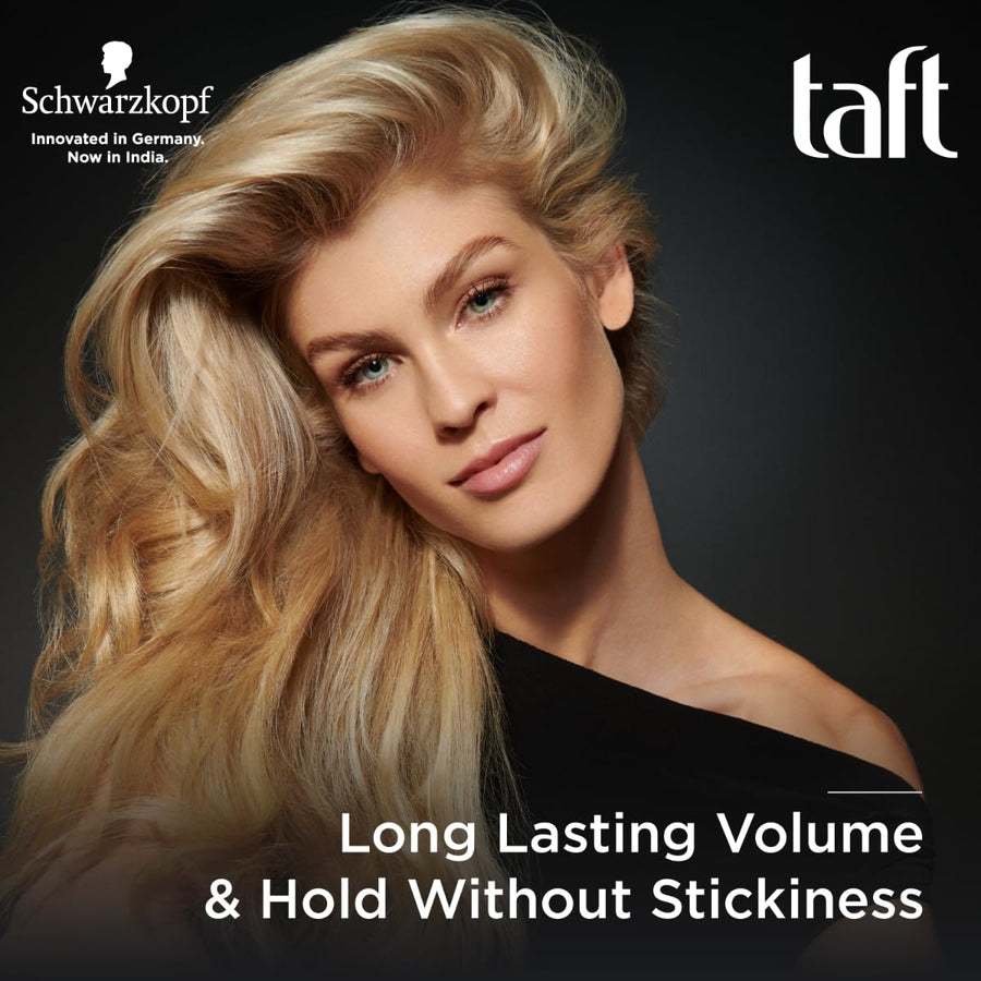 Schwarzkopf Taft Locken Hair Mousse, For long lasting curls, Weather-proof formula, Hold 3 with no stickiness