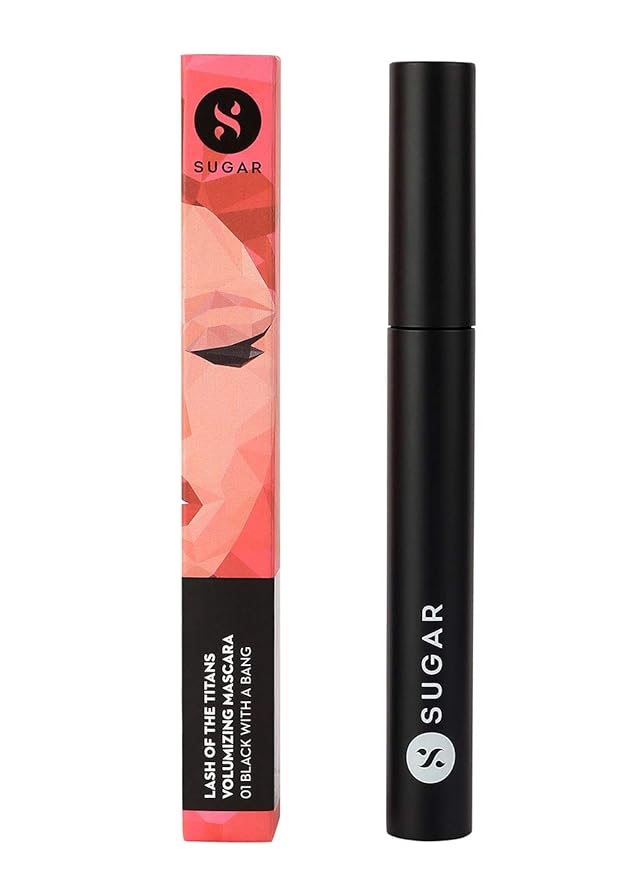 SUGAR Lash Of The Titans - Volumizing Mascara - 01 Black With A Bang (Black Mascara) - Lightweight, Smudgeproof Mascara for Volume