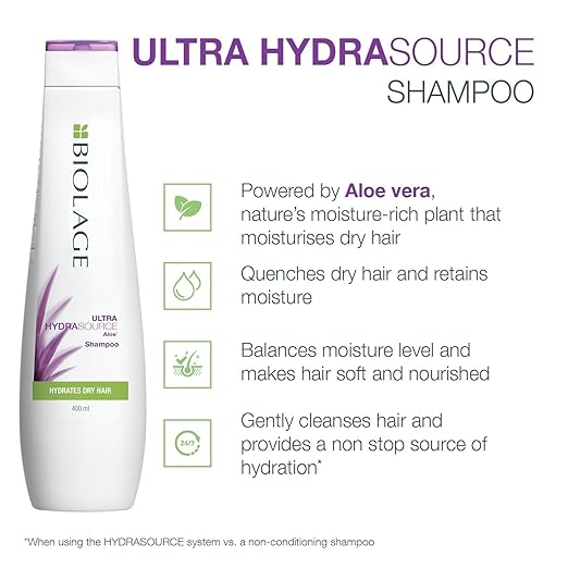 Biolage Hydrasource Shampoo | Paraben Free|Hydrates & Moisturizes Dry Hair | For Dry Hair 200ml