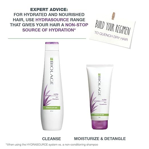 Biolage Hydrasource Shampoo | Paraben Free|Hydrates & Moisturizes Dry Hair | For Dry Hair 200ml