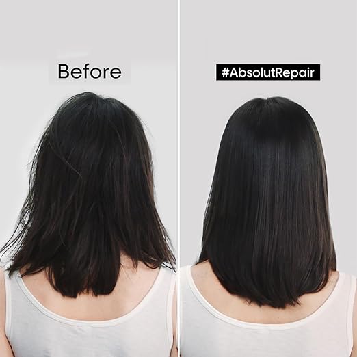 L'OREAL PROFESSIONNEL PARIS Absolut Repair Shampoo For Damaged & Weakend Hair, 300ML |Professional Hair Repairing Shampoo|Hair Strengthening Shampoo