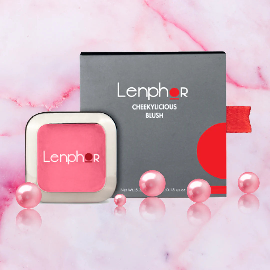 Lenphor Cheekylicious Powder Blush Coral Rush