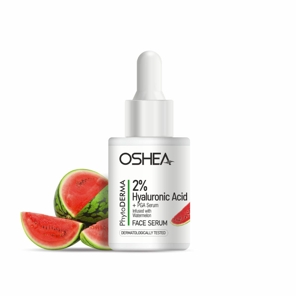 Oshea Herbals Phytoderma Face Serum With 2% Hyaluronic Acid & Watermelon Extract Reduces Dull Skin (30ml)
